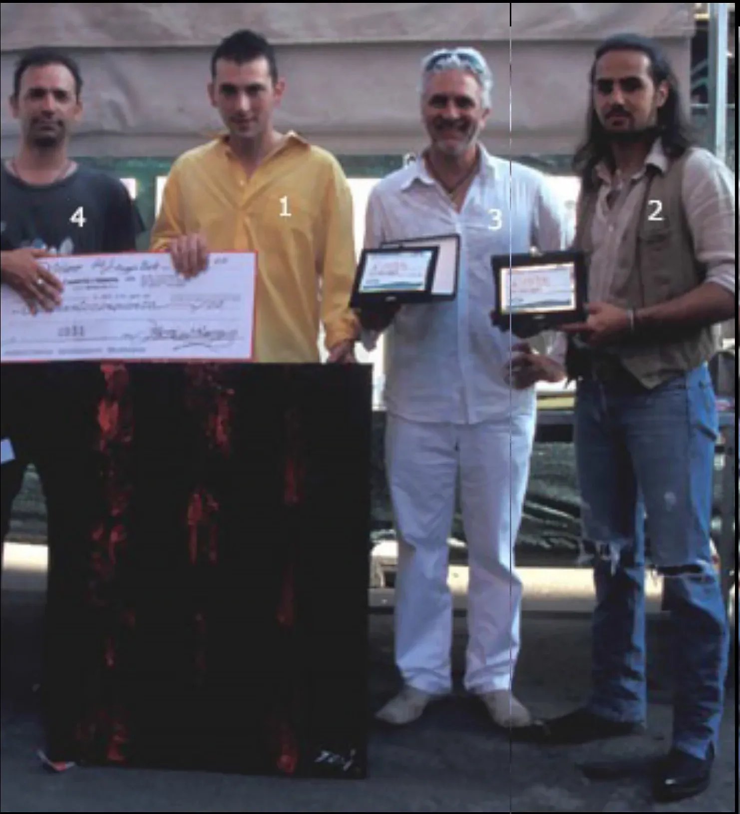 3 premio muestra de arte Naviglio Grande Milano por la opera " El duelo "